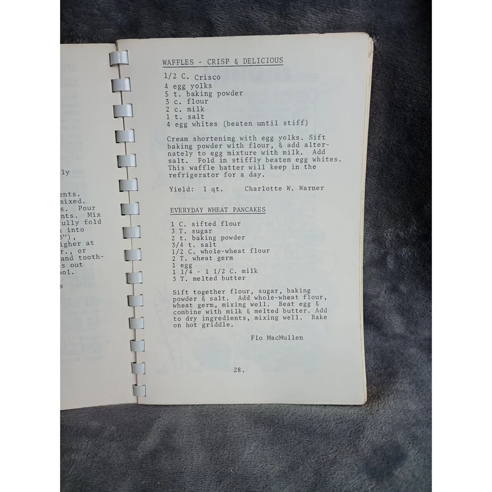 Old North Church Cookbook Marblehead Massachusetts 1978 Typed Local‎